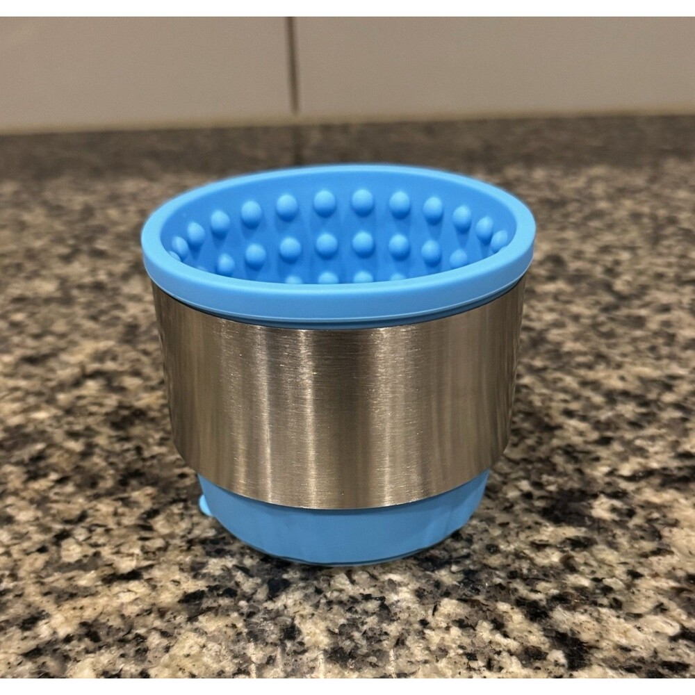 Palksky Dog Slow Feeder Lick Bowl - Enrichment, Silicone w/ Metal for Support